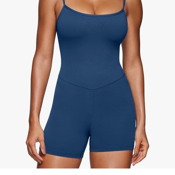Seamless Blue Bodysuit - Picture 1 of 3